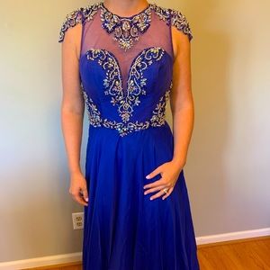 Rachel Allan Royal Blue dress